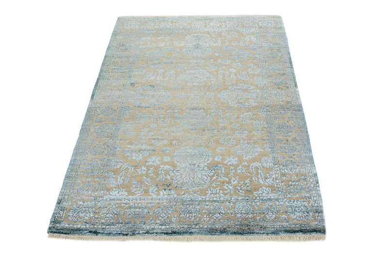 Tapis design - 151 x 106 cm - bleu clair