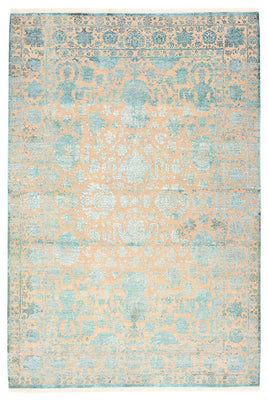 Tapis design - 301 x 203 cm - bleu clair