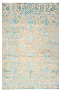 Tapis design - 301 x 203 cm - bleu clair