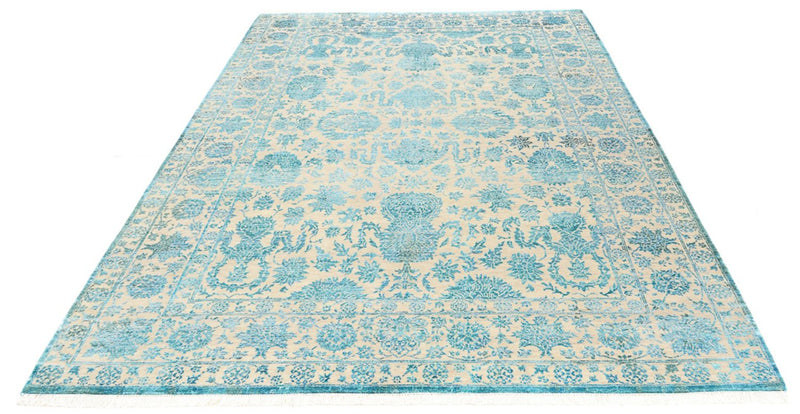 Tapis design - 301 x 203 cm - bleu clair