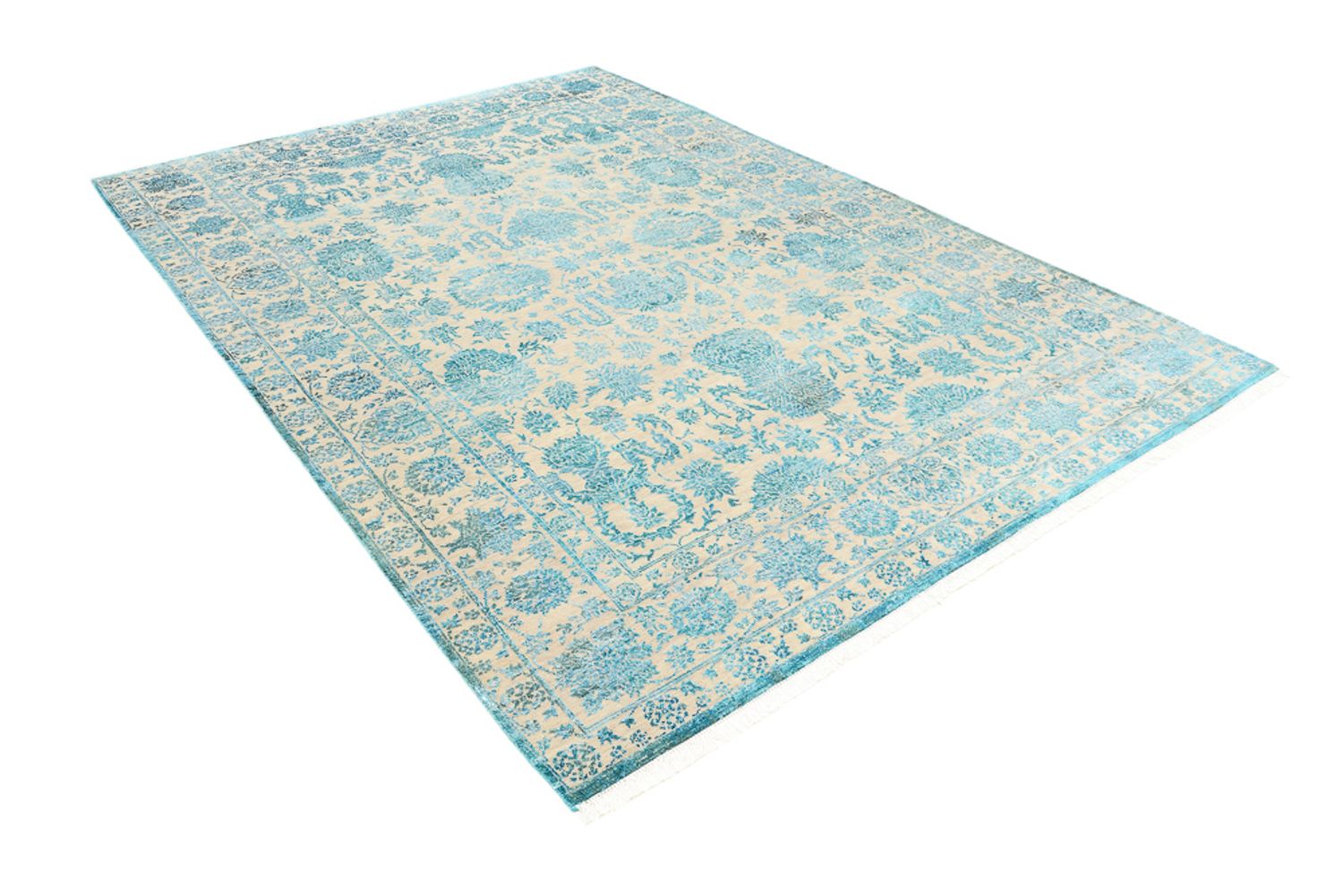 Tapis design - 301 x 203 cm - bleu clair