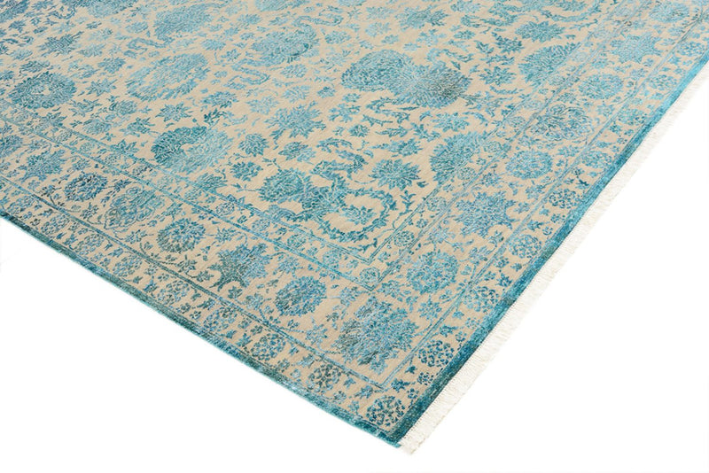 Tapis design - 301 x 203 cm - bleu clair