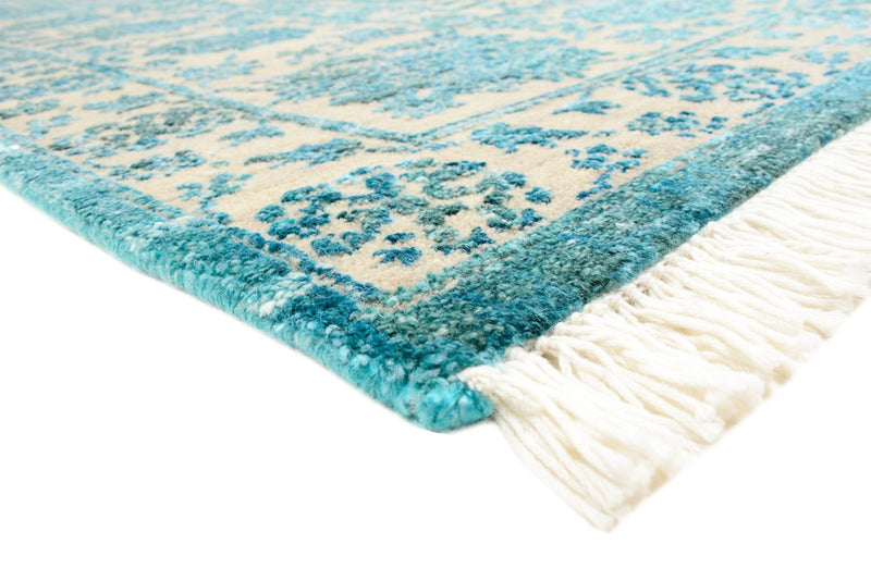 Tapis design - 301 x 203 cm - bleu clair