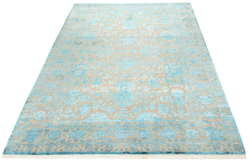 Tapis design - 301 x 203 cm - bleu clair