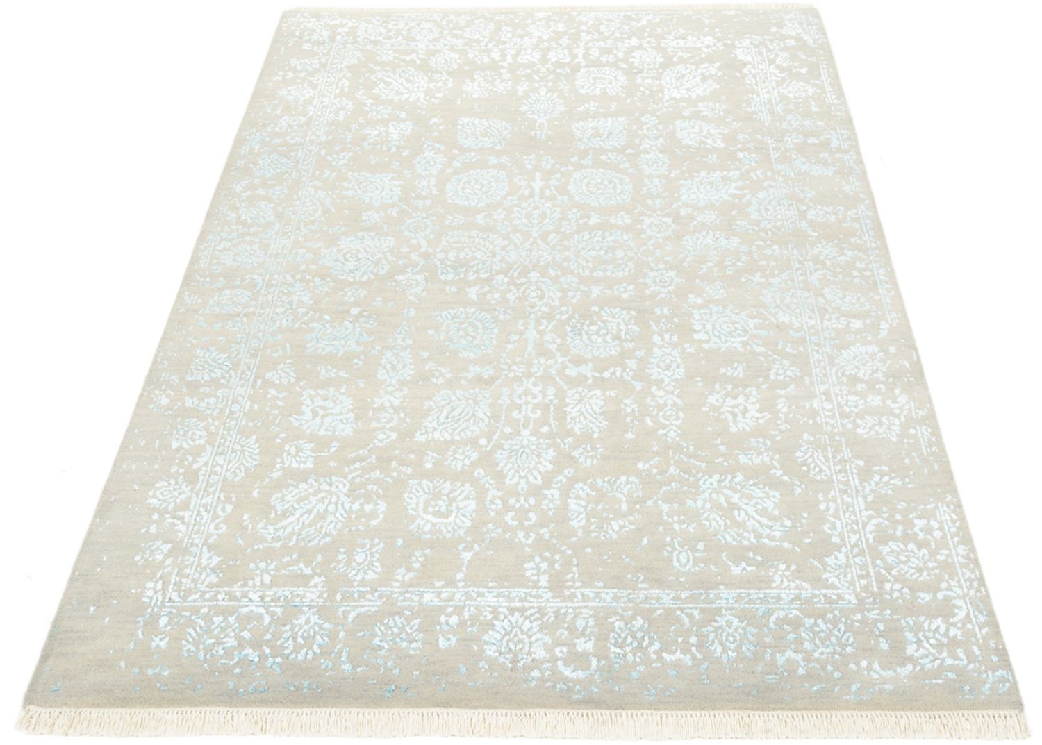 Tapis design - 177 x 124 cm - gris clair