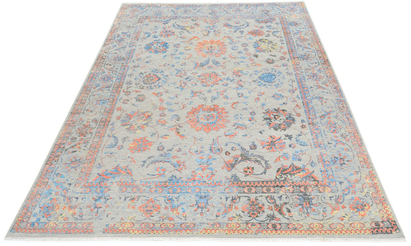 Tapis design - 366 x 271 cm - bleu clair