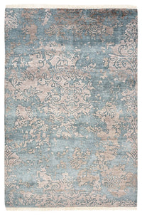 Tapis design - 177 x 121 cm - bleu de mer