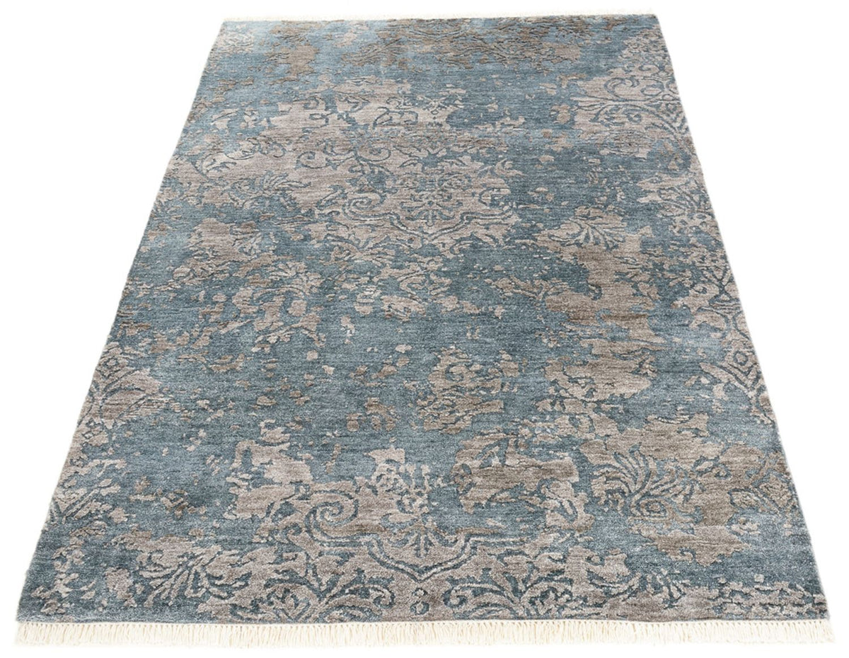 Tapis design - 177 x 121 cm - bleu de mer