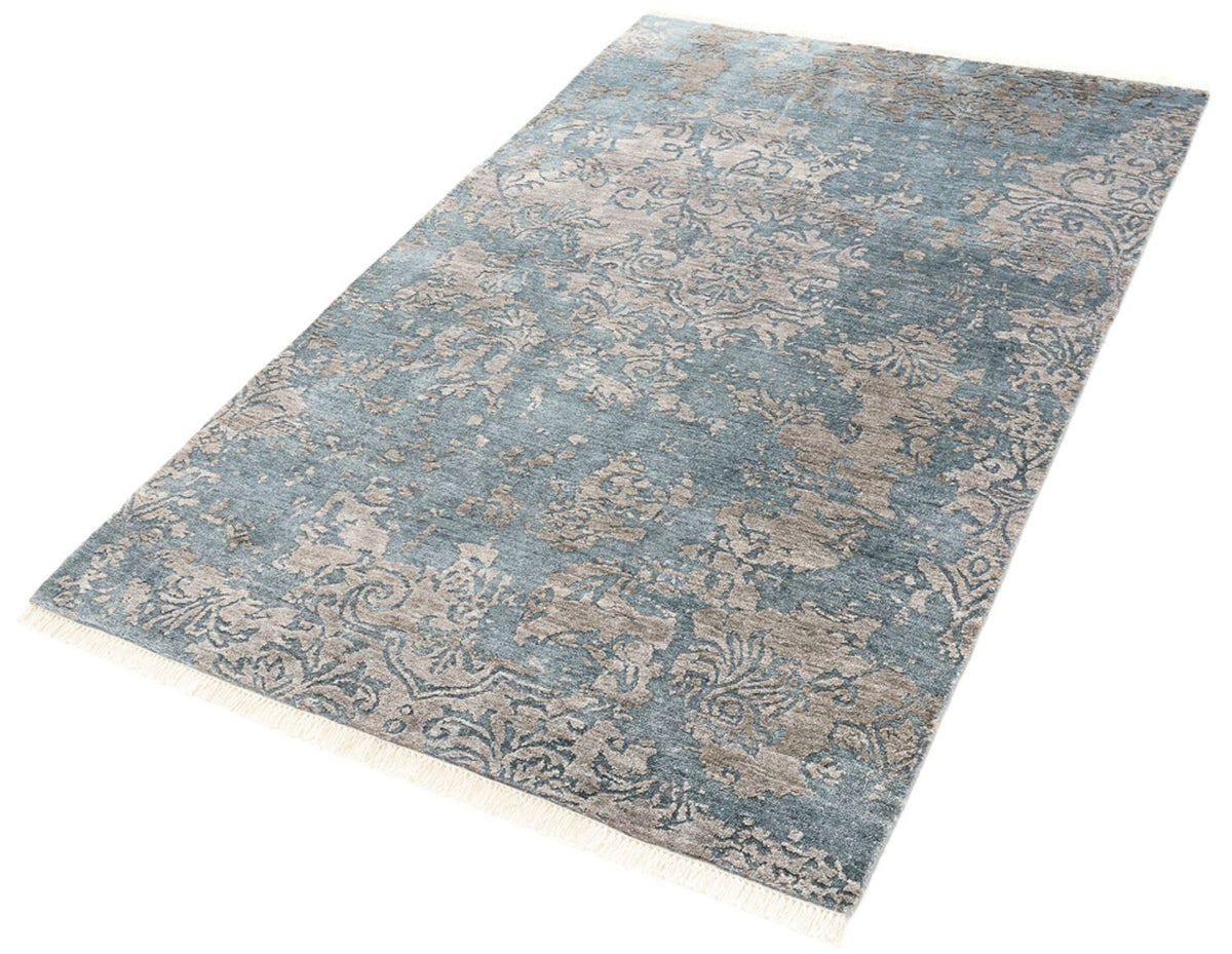 Tapis design - 177 x 121 cm - bleu de mer