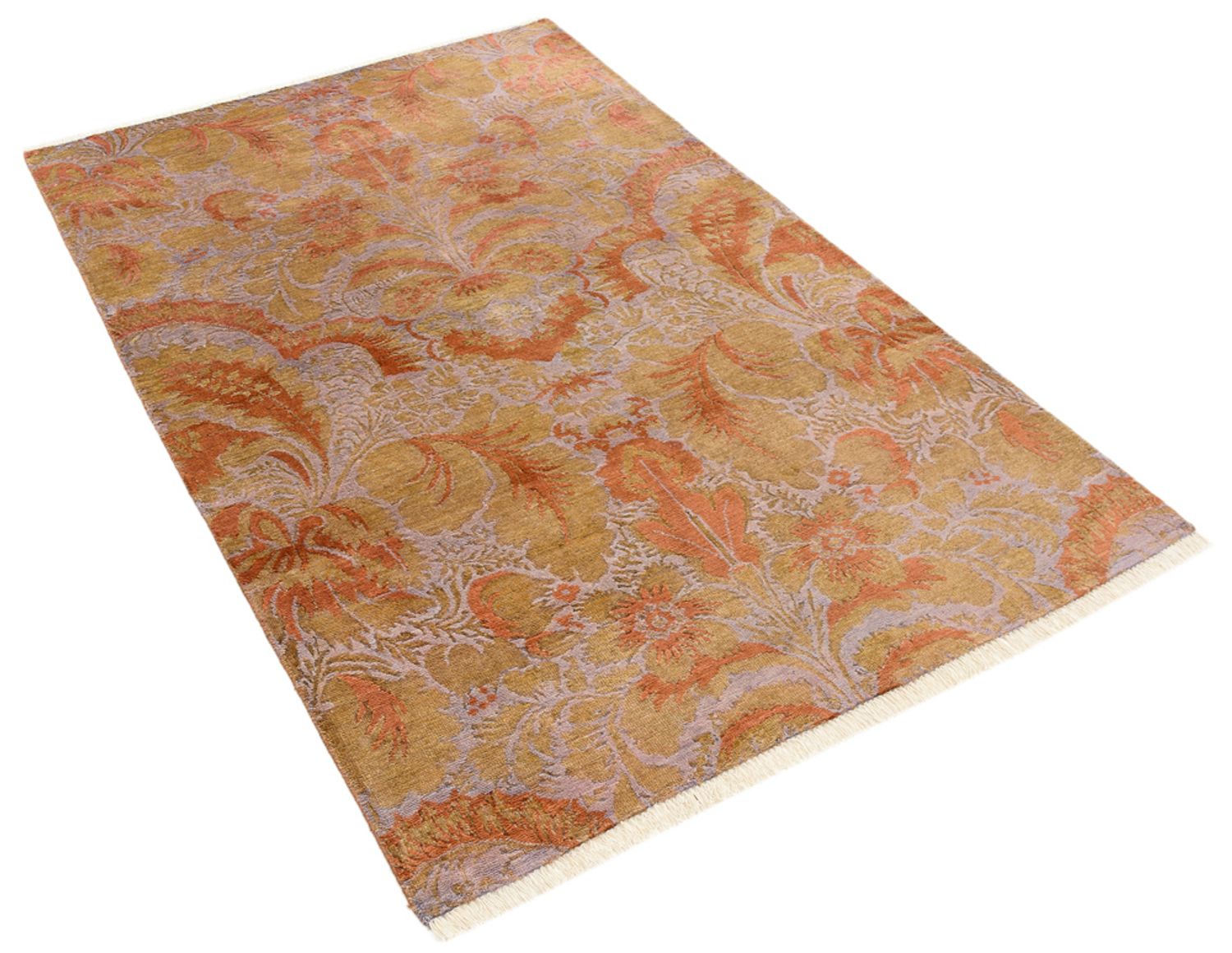 Tapis design - 184 x 119 cm - rouille