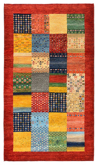 Tapis Gabbeh - Loribaft Indus - 163 x 96 cm - multicolore