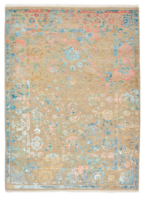 Tapis design - 234 x 175 cm - beige foncé