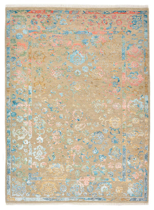 Tapis design - 234 x 175 cm - beige foncé