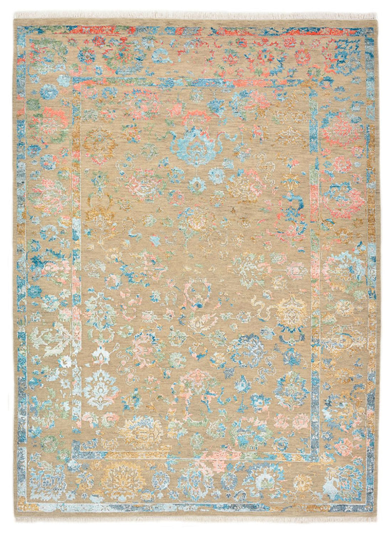 Tapis design - 234 x 175 cm - beige foncé