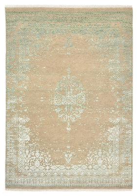 Tapis design - 243 x 172 cm - beige foncé