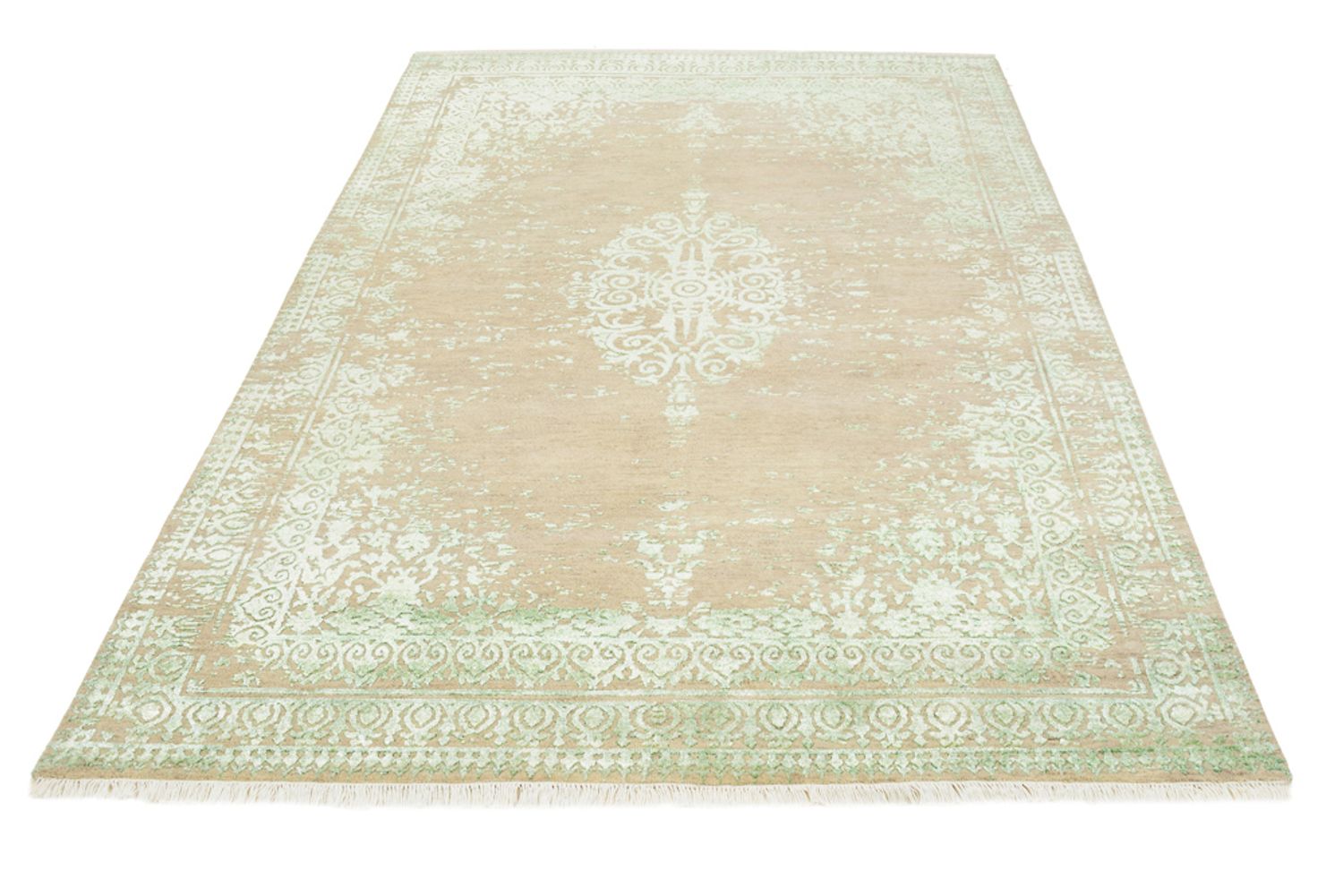 Tapis design - 243 x 172 cm - beige foncé
