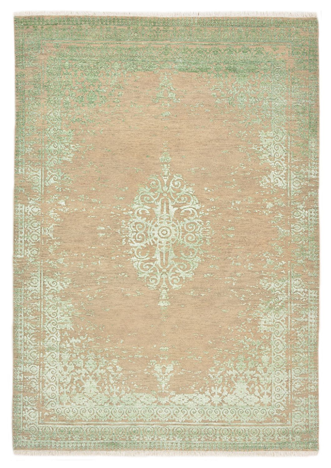 Tapis design - 239 x 171 cm - beige foncé