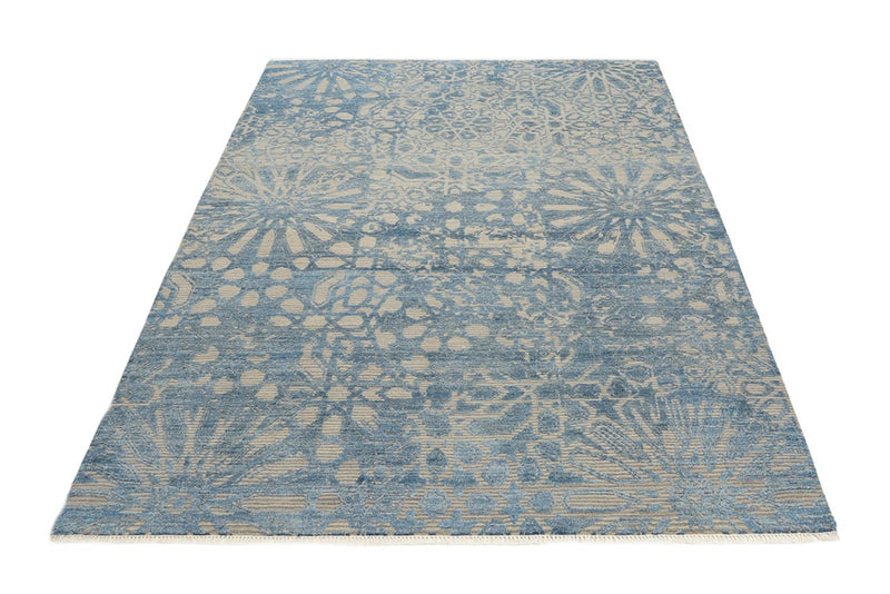 Tapis design - 240 x 173 cm - bleu de mer