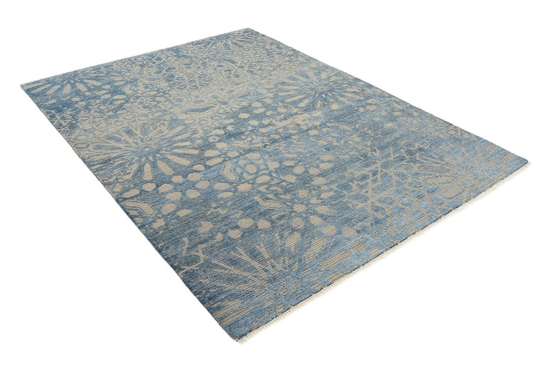 Tapis design - 240 x 173 cm - bleu de mer