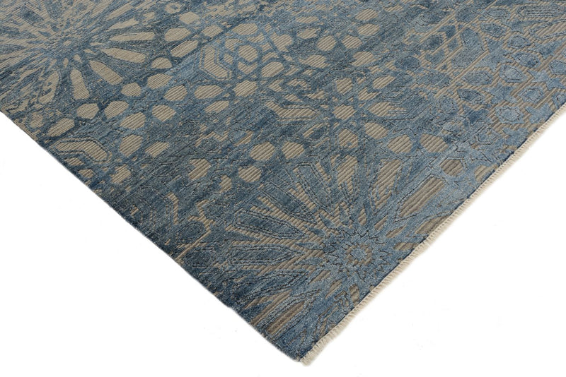 Tapis design - 240 x 173 cm - bleu de mer