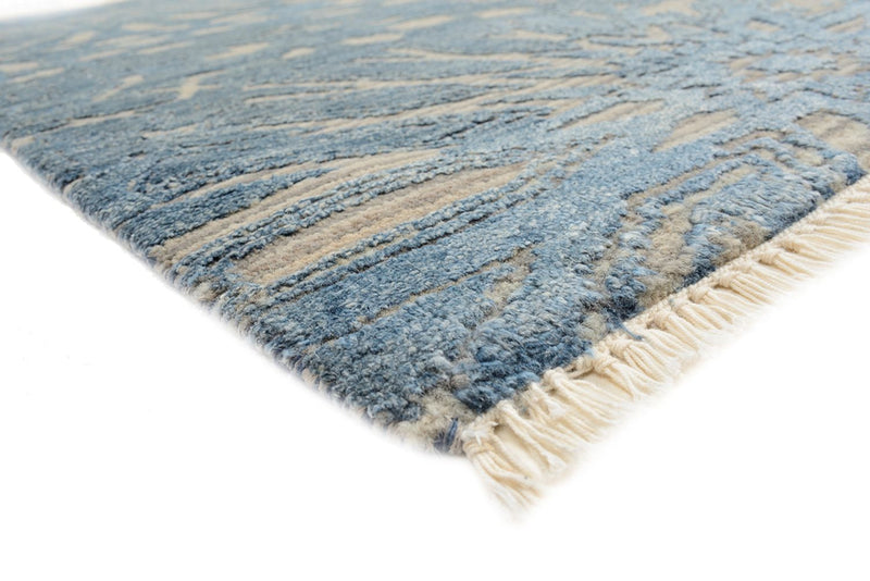 Tapis design - 240 x 173 cm - bleu de mer