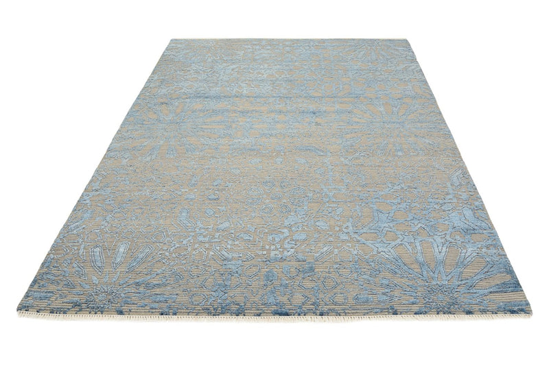 Tapis design - 240 x 173 cm - bleu de mer