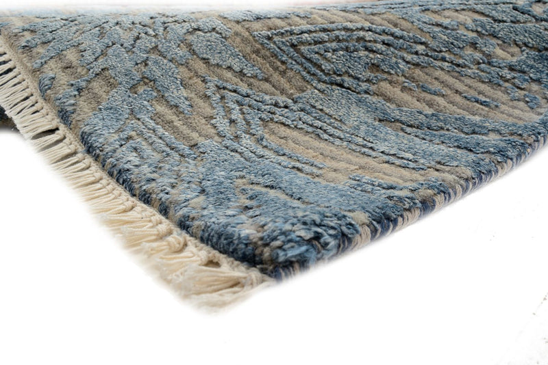 Tapis design - 240 x 173 cm - bleu de mer