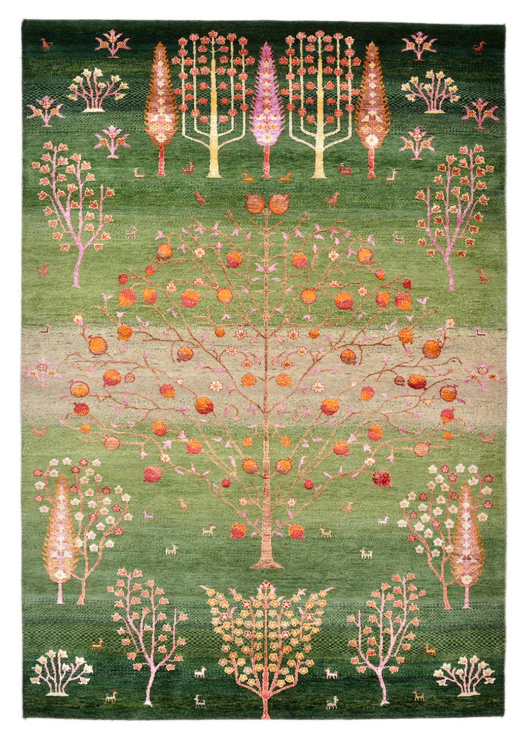 Tapis Gabbeh - Loribaft Indus - 246 x 171 cm - multicolore