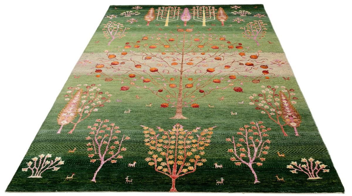 Tapis Gabbeh - Loribaft Indus - 246 x 171 cm - multicolore