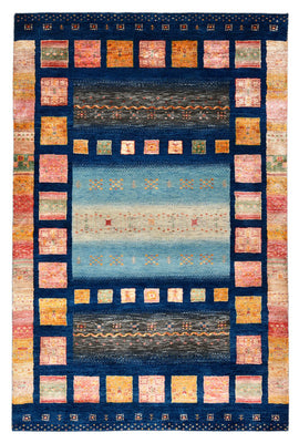 Tapis Gabbeh - Loribaft Indus - 187 x 125 cm - multicolore