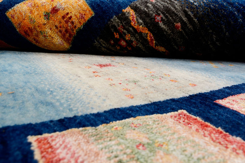Tapis Gabbeh - Loribaft Indus - 187 x 125 cm - multicolore