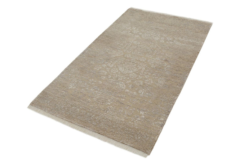 Tapis design - 153 x 94 cm - beige foncé
