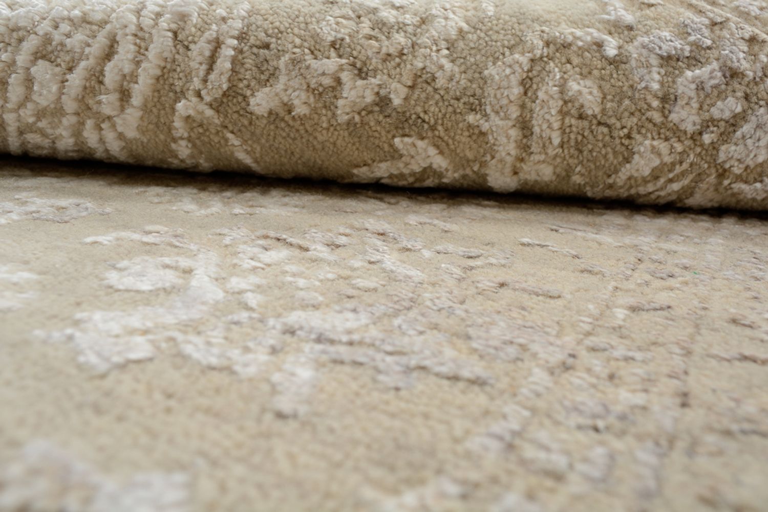 Tapis design - 153 x 94 cm - beige foncé
