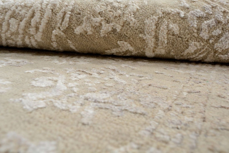 Tapis design - 153 x 94 cm - beige foncé