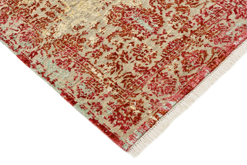Tapis design - 134 x 71 cm - rouge clair