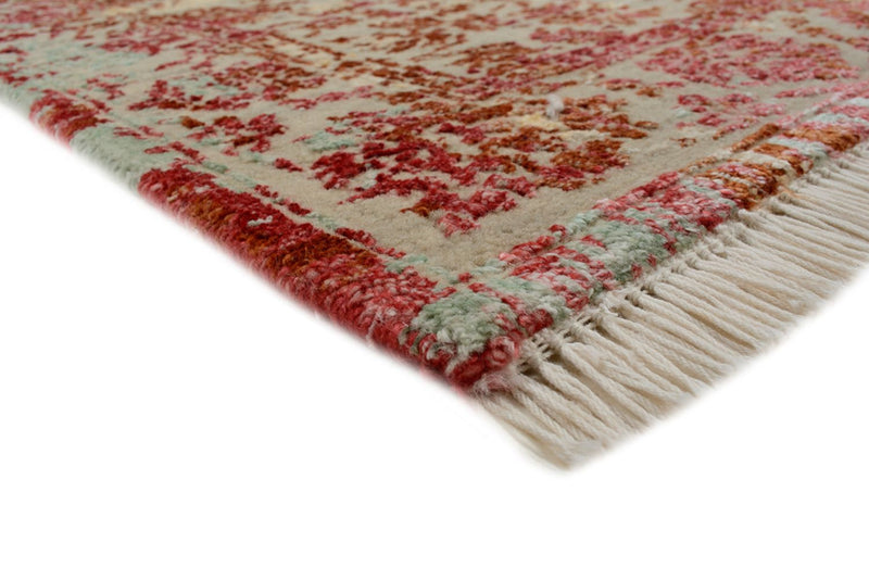 Tapis design - 134 x 71 cm - rouge clair