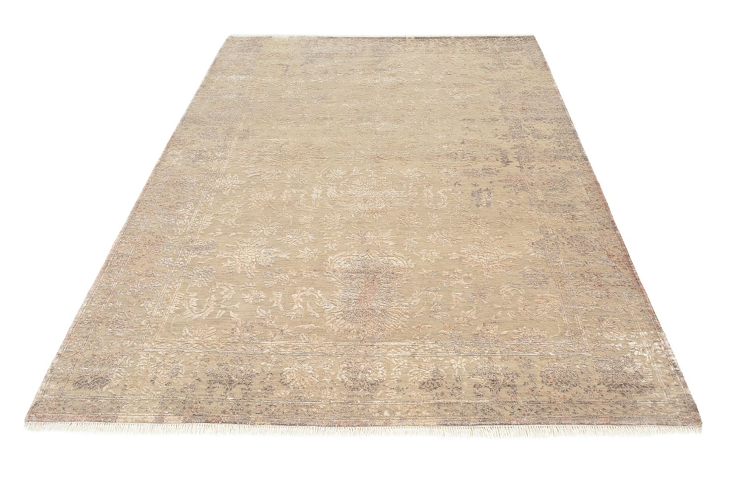 Tapis design - 179 x 131 cm - beige clair