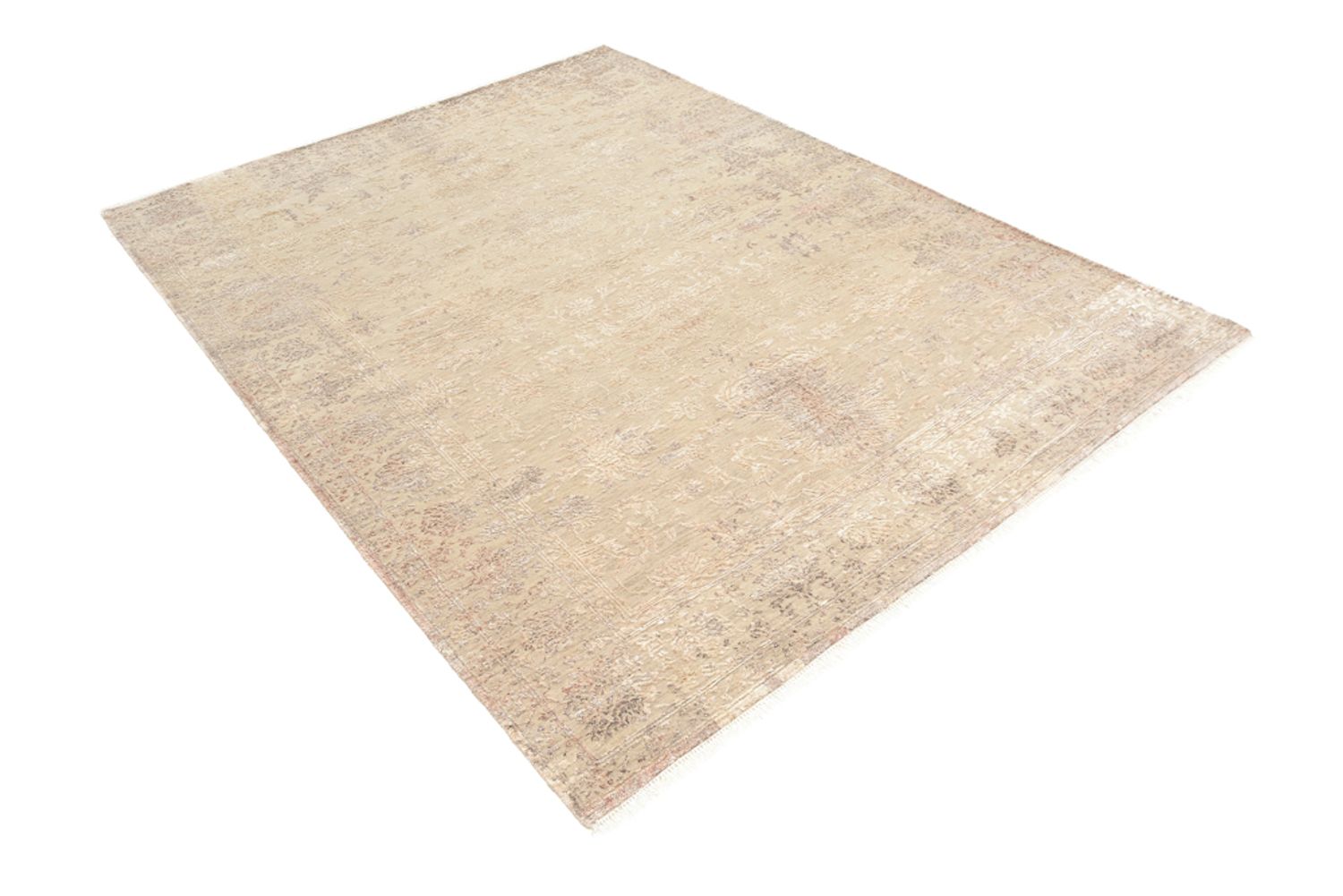 Tapis design - 179 x 131 cm - beige clair