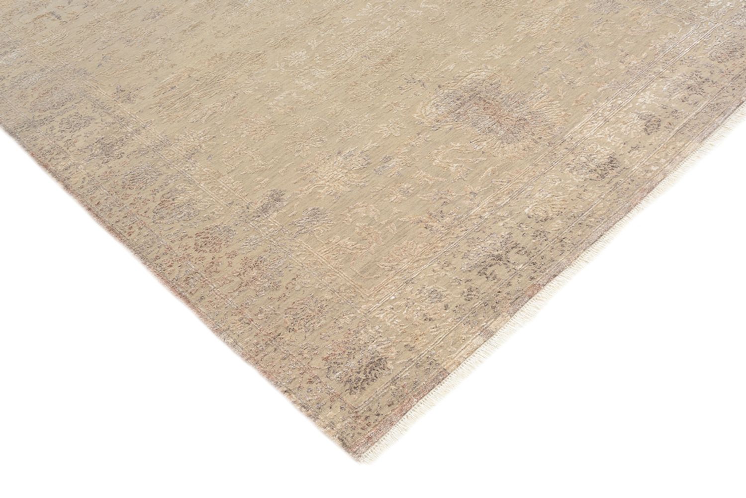 Tapis design - 179 x 131 cm - beige clair