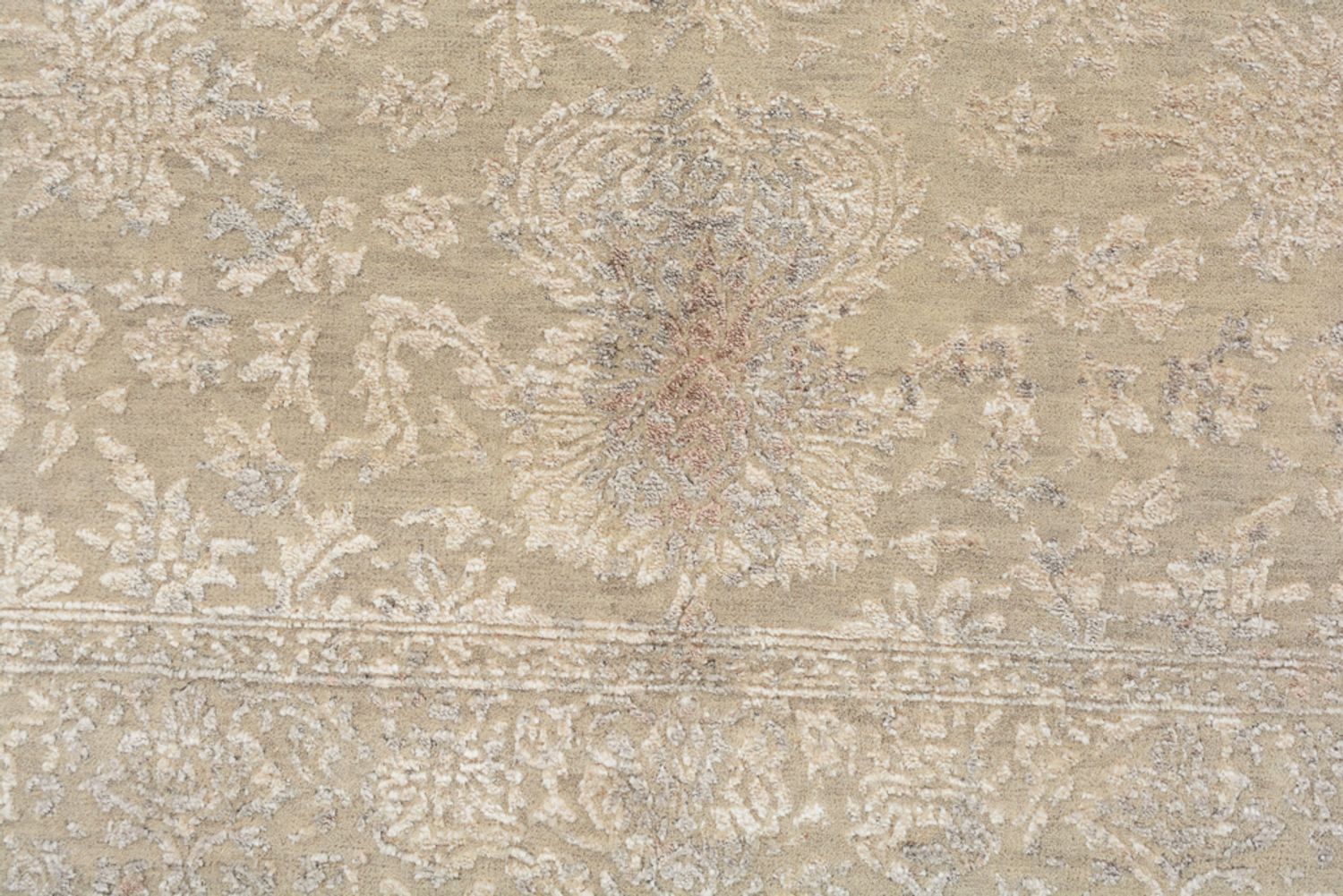 Tapis design - 179 x 131 cm - beige clair