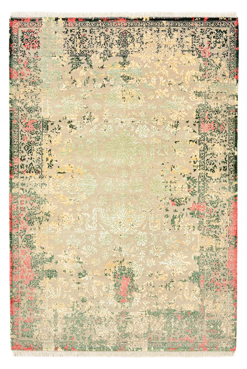 Tapis design - 188 x 130 cm - beige clair