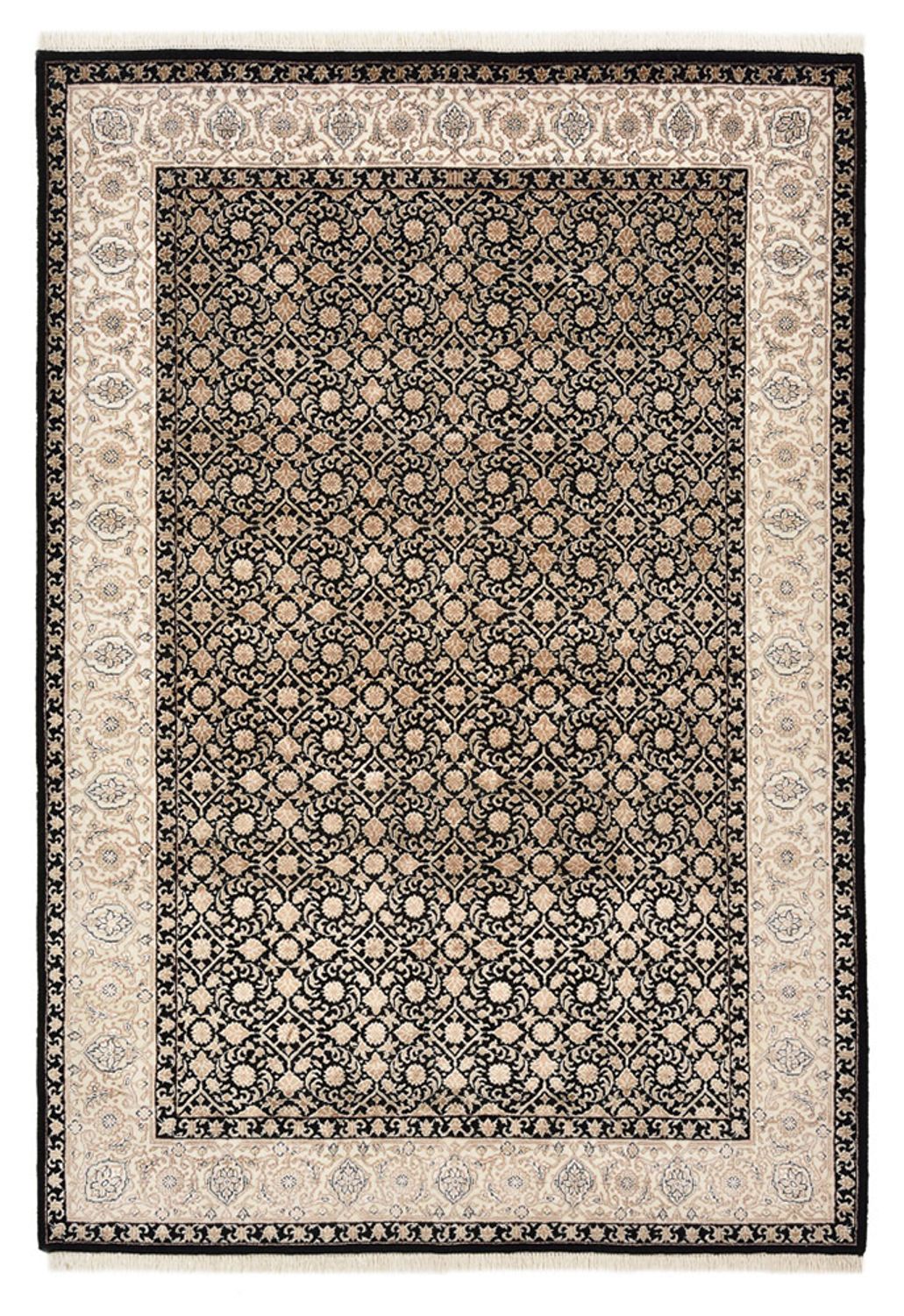 Tapis oriental - Bidjar - Indus - 204 x 141 cm - beige foncé