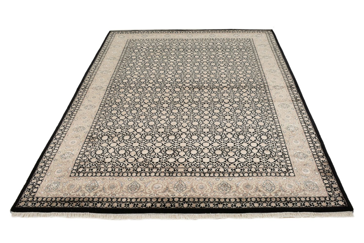 Tapis oriental - Bidjar - Indus - 203 x 144 cm - beige foncé