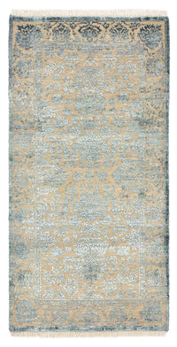 Tapis design - 134 x 70 cm - gris clair