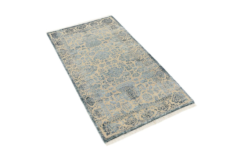 Tapis design - 134 x 70 cm - gris clair