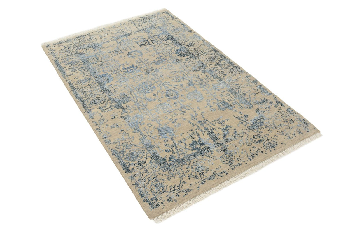 Tapis design - 149 x 95 cm - beige clair