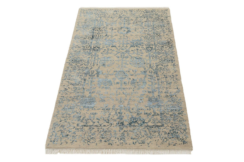 Tapis design - 137 x 76 cm - beige clair