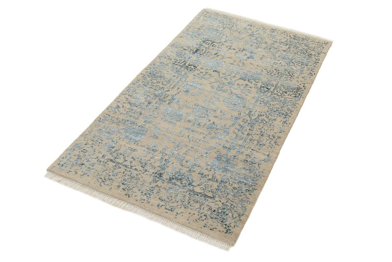 Tapis design - 137 x 76 cm - beige clair