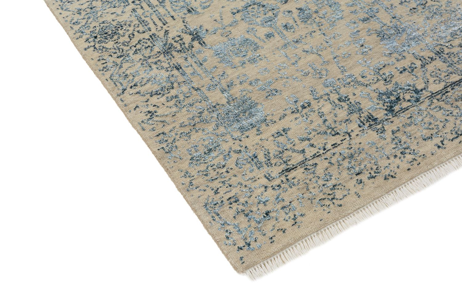 Tapis design - 137 x 76 cm - beige clair