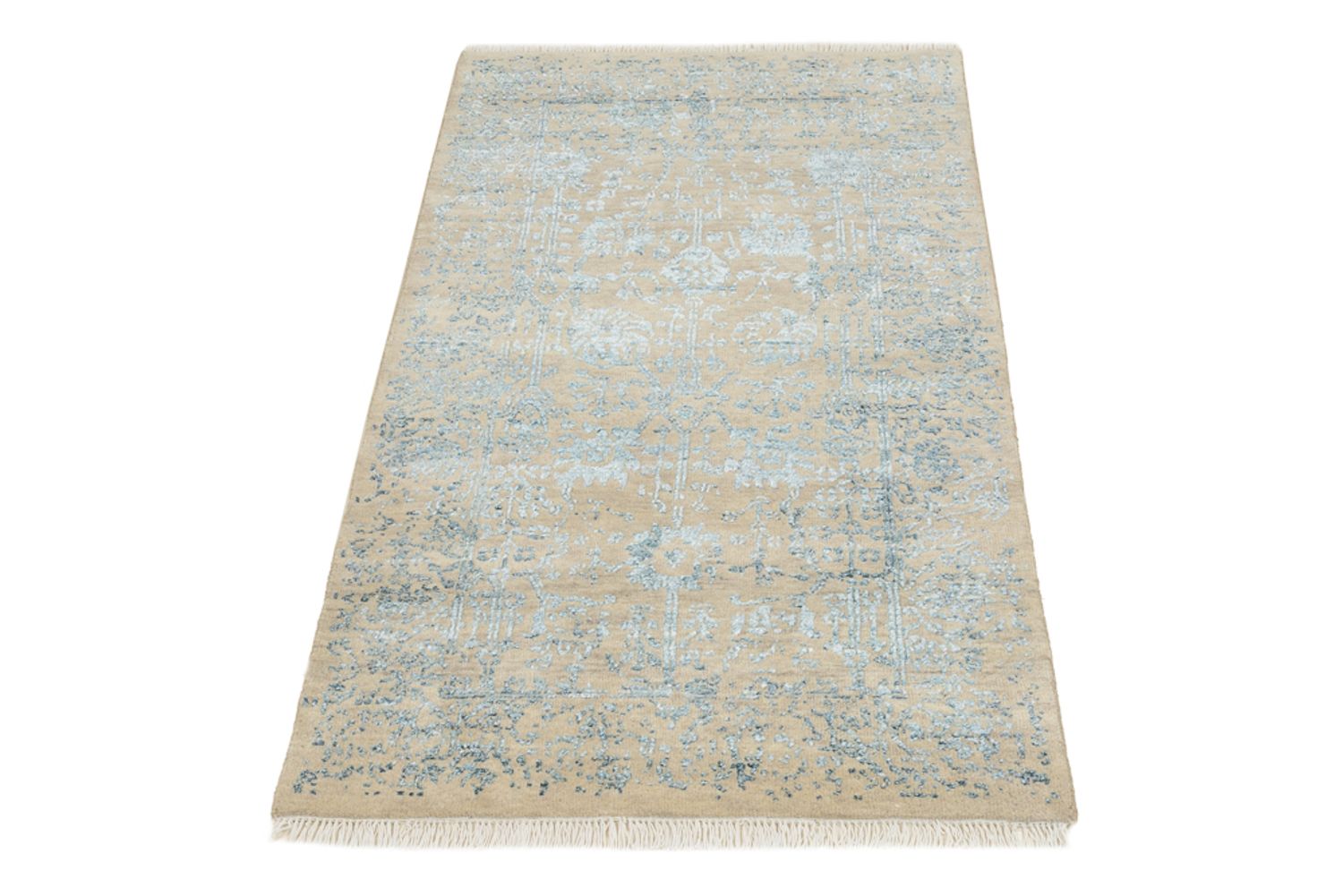 Tapis design - 137 x 76 cm - beige clair